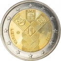 2 Euro 2018, KM# 235, Lithuania, 100th Anniversary of Independence of the Baltic States