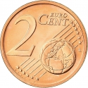 2 Euro Cent 2015-2022, KM# 206, Lithuania