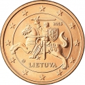 5 Euro Cent 2015-2023, KM# 207, Lithuania
