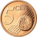 5 Euro Cent 2015-2023, KM# 207, Lithuania