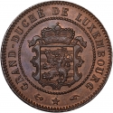 5 Centimes 1854-1870, KM# 22, Luxembourg, William III