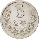 5 Centimes 1924, KM# 33, Luxembourg, Charlotte