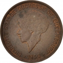 5 Centimes 1930, KM# 40, Luxembourg, Charlotte