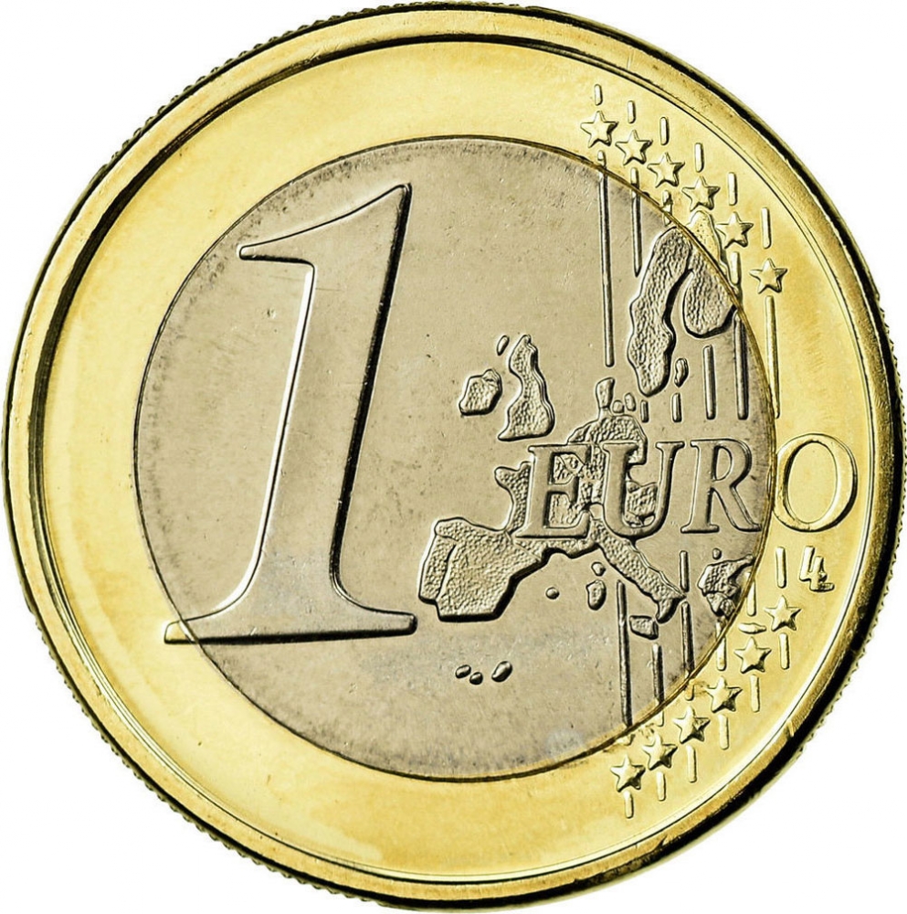 Euros fautés Luxembourg 1 € 2002 SUP
