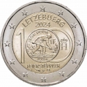 2 Euro 2024, Luxembourg, Henri, 100th Anniversary of the Introduction of Luxembourg Franc Coins Bearing the Image of the Feierstëppler