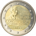 2 Euro 2018, KM# 151, Luxembourg, Henri, 150th Anniversary of the Constitution of Luxembourg