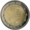 2 Euro 2009, KM# 107, Luxembourg, Henri, 10th Anniversary of the European Monetary Union and the Introduction of the Euro, Obverse, the Grand Duke Henri latent image