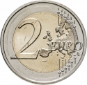 2 Euro 2020, KM# 166, Luxembourg, Henri, Birth of Prince Charles