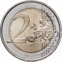 2 Euro 2025, Luxembourg, Henri, 25th Anniversary of the Accession of Henri to the Throne