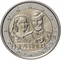 2 Euro 2021, Luxembourg, Henri, 40th Anniversary of Marriage of Grand Duke Henry and Grand Duchess Maria Teresa