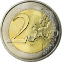 2 Euro 2008, KM# 96, Luxembourg, Henri, Luxemburg Castles, Berg Castle