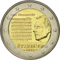 2 Euro 2013, KM# 125, Luxembourg, Henri, National Anthem of the Grand Duchy of Luxembourg