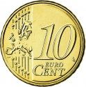 10 Euro Cent 2007-2021, KM# 89, Luxembourg, Henri