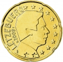 20 Euro Cent 2007-2021, KM# 90, Luxembourg, Henri