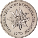 2 Francs 1965-1989, KM# 9, Madagascar
