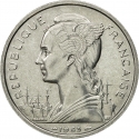 5 Francs 1953, KM# 5, Madagascar