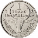 1 Franc 1965-2002, KM# 8, Madagascar