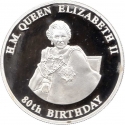 10 Kwacha 2006, Malawi, 80th Anniversary of Birth of Elizabeth II