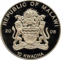 10 Kwacha 2006, Malawi, 80th Anniversary of Birth of Elizabeth II