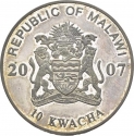 10 Kwacha 2007, KM# 192, Malawi, 200th Anniversary of Birth of Giuseppe Garibaldi