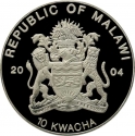 10 Kwacha 2004, KM# Pn15, Malawi, Endangered Wildlife, Seagulls