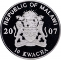 10 Kwacha 2007, Malawi, 250th Anniversary of Birth of Antonio Canova, The Three Graces