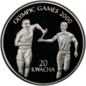 20 Kwacha 1999, KM# 115, Malawi, Sydney 2000 Summer Olympics, Relay Race