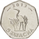 5 Kwacha 2012-2018, KM# 213, Malawi