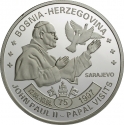 5 Kwacha 2009, Malawi, Papal Visits, John Paul II in Bosnia and Herzegovina