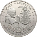 5 Kwacha 2005, Malawi, Papal Visits, John Paul II in Brazil and Argentina