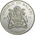 5 Kwacha 2011, Malawi, Papal Visits, John Paul II in Spain