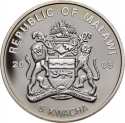 5 Kwacha 2005, Malawi, Papal Visits, John Paul II in Venezuela, Ecuador, Peru, Trinidad and Tobago