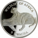 5 Kwacha 1997, Schön# A42, Malawi, Wildlife of Africa, Leopard