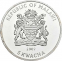 5 Kwacha 2009, KM# 199, Malawi, Battleships of World War II, Gneisenau