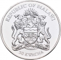 50 Kwacha 2011, Malawi, Springbok, 50th Anniversary