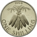 1 Shilling 1964-1967, KM# 2, Malawi