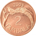 2 Tambala 2003, KM# 34a, Malawi