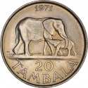 20 Tambala 1971-1985, KM# 11, Malawi