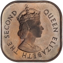 1 Cent 1956-1961, KM# 5, Malaya and British Borneo, Elizabeth II