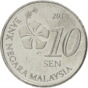 10 Sen 2011-2023, KM# 202, Malaysia