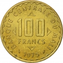 100 Francs 1975, KM# 10, Mali, Food and Agriculture Organization (FAO)