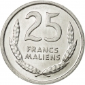 25 Francs 1961, KM# 4, Mali
