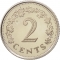 2 Cents 1972-1982, KM# 9, Malta