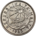 25 Cents 1985, Malta
