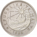 25 Cents 1986, KM# 80, Malta