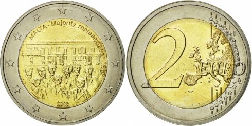 1 Euro (2nd map) - Malta – Numista