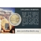2 Euro 2018, KM# 191, Malta, Maltese Prehistoric Sites, Mnajdra Temples, Without mintmark, in coincard (back)