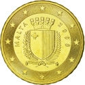 10 Euro Cent 2008-2021, KM# 128, Malta