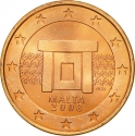 5 Euro Cent 2008-2023, KM# 127, Malta