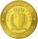 50 Euro Cent 2008-2021, KM# 130, Malta